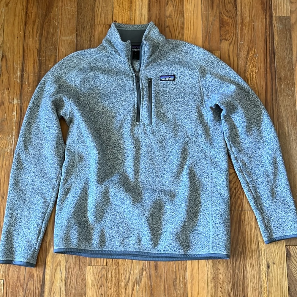 Men’s Patagonia Better sweater stonewash 1/4 zip pullover M